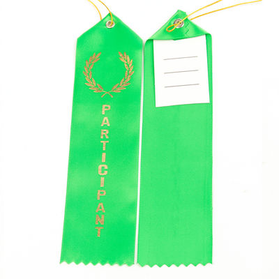 Blau-Grüne Medaille Preis Band Polyester Satin Custom Medaille Bänder