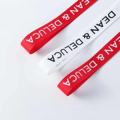 Customized Logo Tinten Druck Polyeater Grosgrain Band für Geschenkverpackung