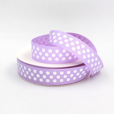 Dot Custom Printed Grosgrain Ribbon Grün ODM Orange Grosgrain Ribbon