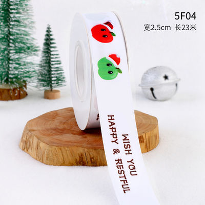2cm 2,5cm Weihnachtsband ISO14001 Persönlichkeits-Weihnachtsband