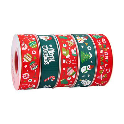 2cm 2,5cm Weihnachtsband ISO14001 Persönlichkeits-Weihnachtsband
