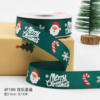 2cm 2,5cm Weihnachtsband ISO14001 Persönlichkeits-Weihnachtsband