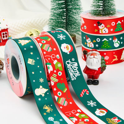 2cm 2,5cm Weihnachtsband ISO14001 Persönlichkeits-Weihnachtsband