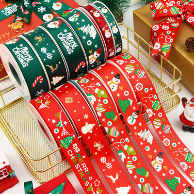 2cm 2,5cm Weihnachtsband ISO14001 Persönlichkeits-Weihnachtsband