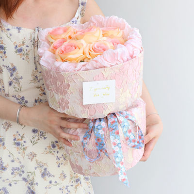 Blütenblüten gedruckte Baumwollband 25mm persönliches Geschenkband