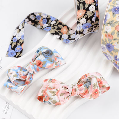 Blütenblüten gedruckte Baumwollband 25mm persönliches Geschenkband
