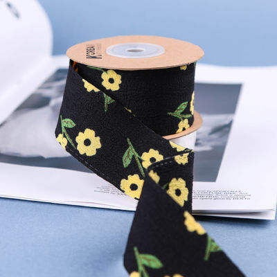 OEM Blossom Flower Art Druckband 40mm benutzerdefiniertes Band mit Logo