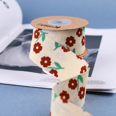 OEM Blossom Flower Art Druckband 40mm benutzerdefiniertes Band mit Logo
