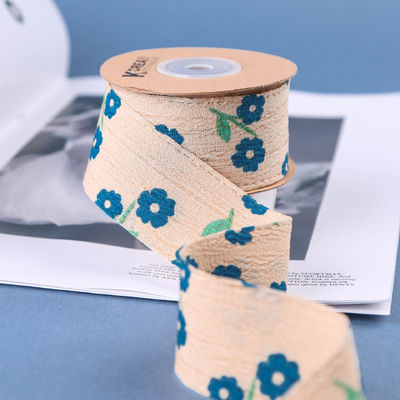 OEM Blossom Flower Art Druckband 40mm benutzerdefiniertes Band mit Logo