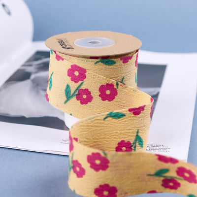 OEM Blossom Flower Art Druckband 40mm benutzerdefiniertes Band mit Logo