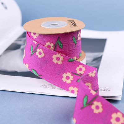 OEM Blossom Flower Art Druckband 40mm benutzerdefiniertes Band mit Logo
