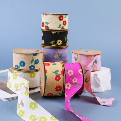 OEM Blossom Flower Art Druckband 40mm benutzerdefiniertes Band mit Logo