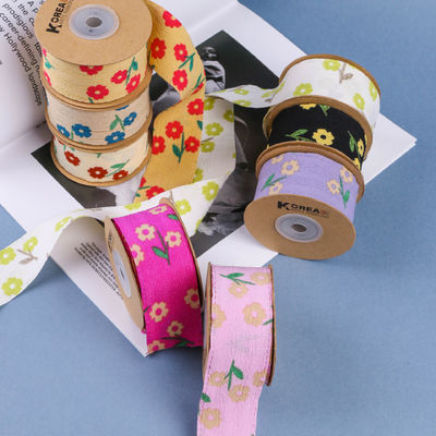 OEM Blossom Flower Art Druckband 40mm benutzerdefiniertes Band mit Logo