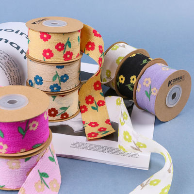 OEM Blossom Flower Art Druckband 40mm benutzerdefiniertes Band mit Logo