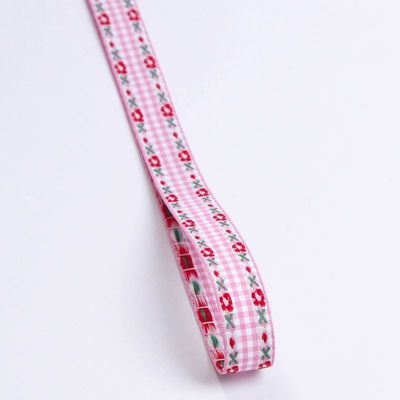 7mm-38mm Blau gesticktes Band ISO9001 gesticktes Blumenband