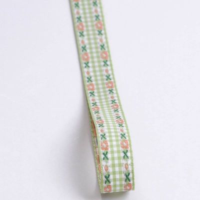 7mm-38mm Blau gesticktes Band ISO9001 gesticktes Blumenband