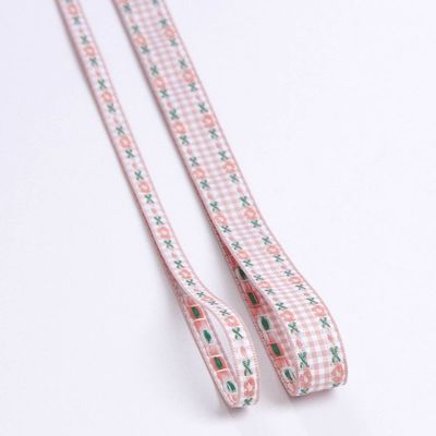 7mm-38mm Blau gesticktes Band ISO9001 gesticktes Blumenband