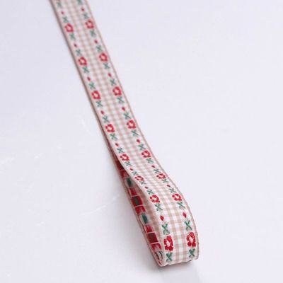 7mm-38mm Blau gesticktes Band ISO9001 gesticktes Blumenband