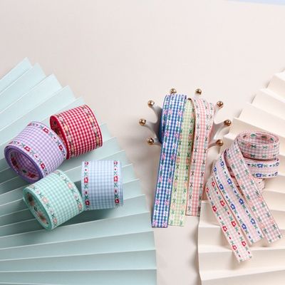 7mm-38mm Blau gesticktes Band ISO9001 gesticktes Blumenband