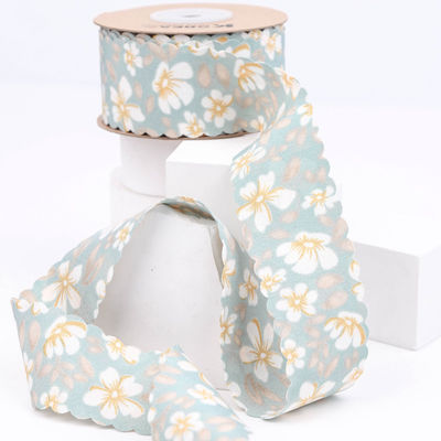 Blüten-Personalisiertes Grosskörnchenband Gewebe-Kantenband für Geschenke