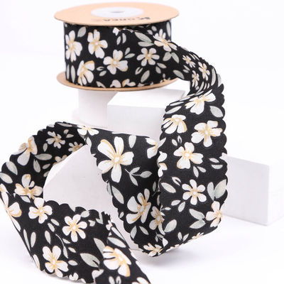 Blüten-Personalisiertes Grosskörnchenband Gewebe-Kantenband für Geschenke