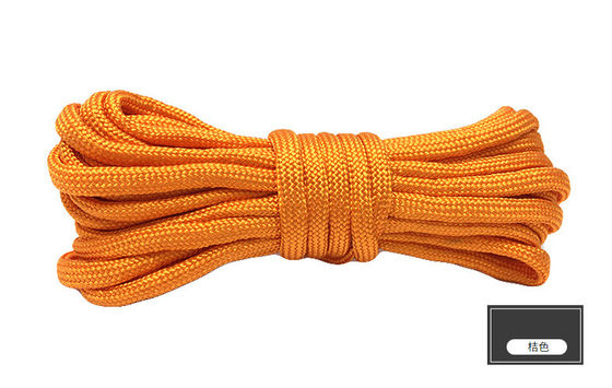 Farbenfrohe orangefarbene Nylonseile ISO9001 doppelt geflochtenes Polyesterseil