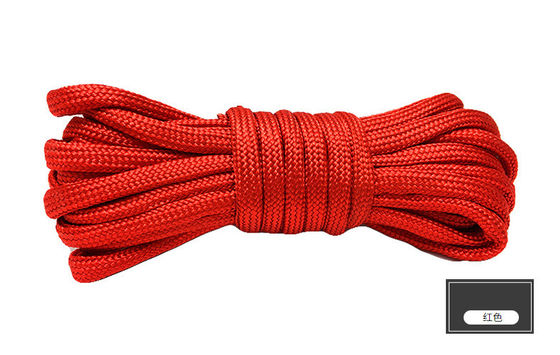 Farbenfrohe orangefarbene Nylonseile ISO9001 doppelt geflochtenes Polyesterseil