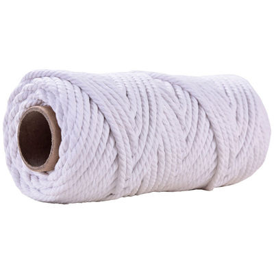 50m Staubrosa Makrame Schnur 5mm ISO9001 rosa Baumwollseil 3 Stränge