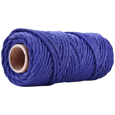 50m Staubrosa Makrame Schnur 5mm ISO9001 rosa Baumwollseil 3 Stränge