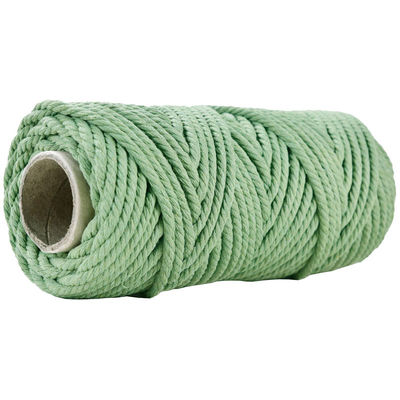 50m Staubrosa Makrame Schnur 5mm ISO9001 rosa Baumwollseil 3 Stränge