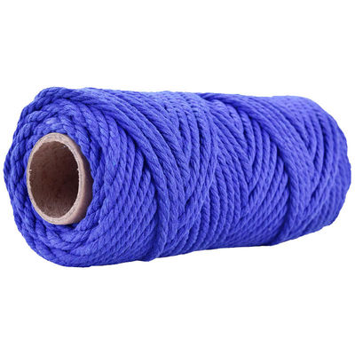 50m Staubrosa Makrame Schnur 5mm ISO9001 rosa Baumwollseil 3 Stränge