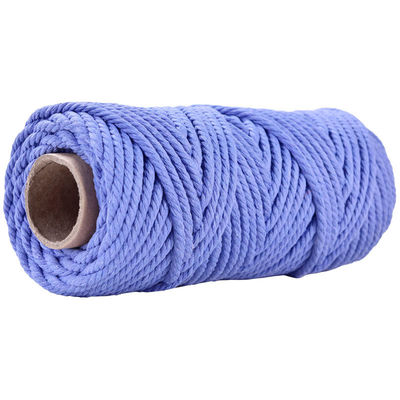 50m Staubrosa Makrame Schnur 5mm ISO9001 rosa Baumwollseil 3 Stränge