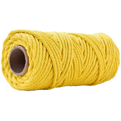 50m Staubrosa Makrame Schnur 5mm ISO9001 rosa Baumwollseil 3 Stränge