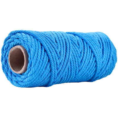 50m Staubrosa Makrame Schnur 5mm ISO9001 rosa Baumwollseil 3 Stränge