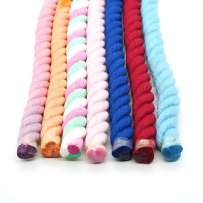 13mm Drei-Streifen-Baumwollseil, verdreht, gemischte Farbe, Hundeleine, Kletterseil