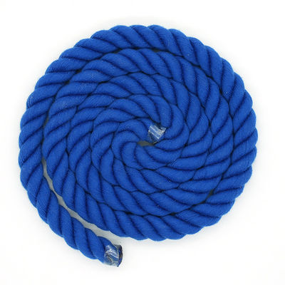 13mm Drei-Streifen-Baumwollseil, verdreht, gemischte Farbe, Hundeleine, Kletterseil