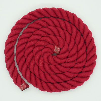 13mm Drei-Streifen-Baumwollseil, verdreht, gemischte Farbe, Hundeleine, Kletterseil