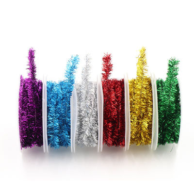 Schillerndes Drahtpapier-Verpackungsseil 100m Papier-Twist-Seil Rose Silber