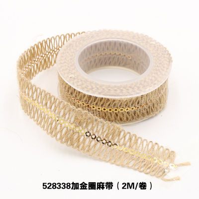 Bekleidungsstück Dekoration Jute Seil Band Geschenk Verpackung Draht-Burlap Band