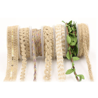 Bekleidungsstück Dekoration Jute Seil Band Geschenk Verpackung Draht-Burlap Band