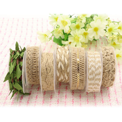 Bekleidungsstück Dekoration Jute Seil Band Geschenk Verpackung Draht-Burlap Band