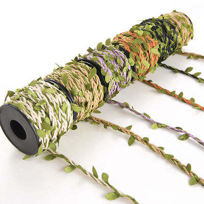 6 mm Dekorationsband mit Blatt und 10 m Seil für Handwerk