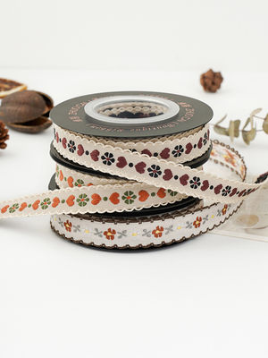 OEM ODM Floral Jacquard Trim 10mm-25mm Floral Jacquard Band
