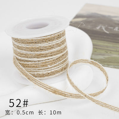Weihnachtsband aus braunem Flieder 5 mm-45 mm Drahtband aus Flieder
