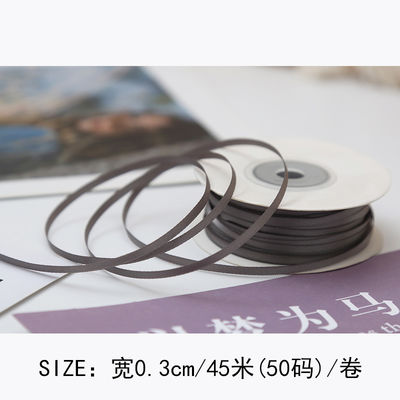 3 mm Polyester Satin Band Doppelgesicht Hochdichte Satin Finish Poly Band