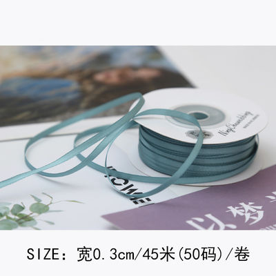 3 mm Polyester Satin Band Doppelgesicht Hochdichte Satin Finish Poly Band