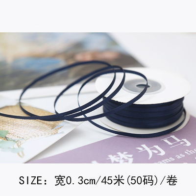 3 mm Polyester Satin Band Doppelgesicht Hochdichte Satin Finish Poly Band