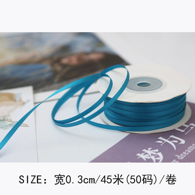 3 mm Polyester Satin Band Doppelgesicht Hochdichte Satin Finish Poly Band