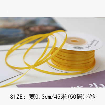 3 mm Polyester Satin Band Doppelgesicht Hochdichte Satin Finish Poly Band