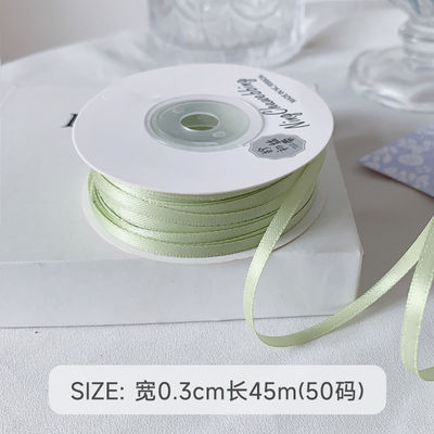 3 mm Polyester Satin Band Doppelgesicht Hochdichte Satin Finish Poly Band